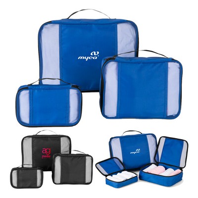 3 Piece Packing Travel Organizer Cubes Set