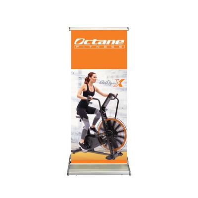 Small Superior Retractable Banner - 24" Poly film, Full Color, No Minimum