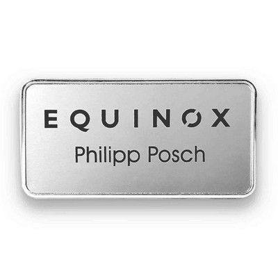 Executive Line Metal Frame Badge (1.5"x3")