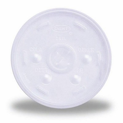 Straw-Slotted Lid, 10 Oz. Foam Cup