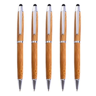 Bamboo Stylus Ballpoint Pen