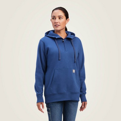 Rebar® Skill Set ½ Zip True Navy Hoodie