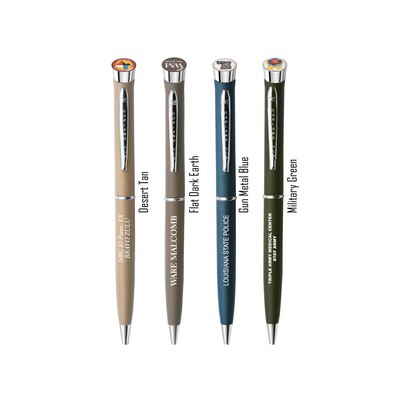 Freedom Collection - Garland® USA Made Hefty Ballpoint Twist Pen | Chrome Accents