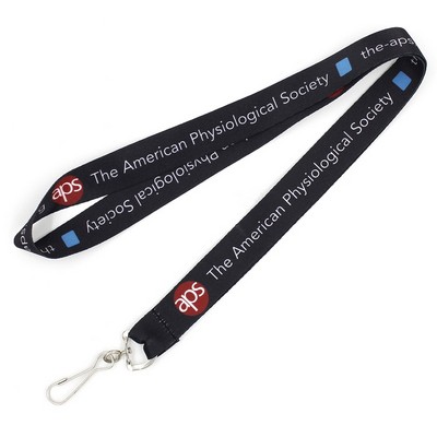 3/4" Wide Dye Sublimated Smooth Neck Lanyards