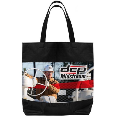 Arlington 300D Two-Tone Dye Sublimation Tote Bag (Factory Direct - 10-12 Weeks Ocean)