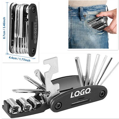 16 in 1 Multi-Function Bicycle Mechanic Repair Tool