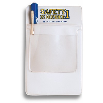 Pocket Protector w/3"x3" Clear Flap