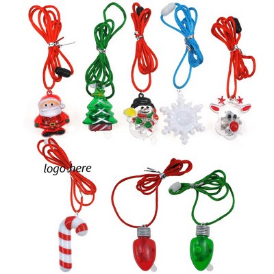 Led Candy Cane Necklace