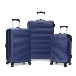 Traveler's Choice® Elite Savanah Hardside Spinner 3 Piece Luggage Set (Navy)