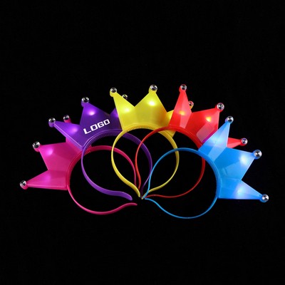 Light Up LED Crown Headband