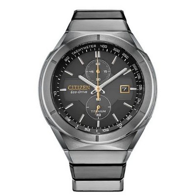 Citizen® Men's Super Titanium™ Armor Eco-Drive® Watch w/Black Dial