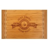 Bamboo Cutting Board w/Butcher Block Inlay (19"x12")