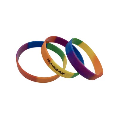 Rainbow Silicone Bracelet