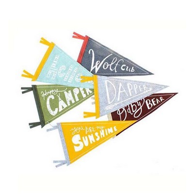 Custom Pennant Felt Flags 4"x10"