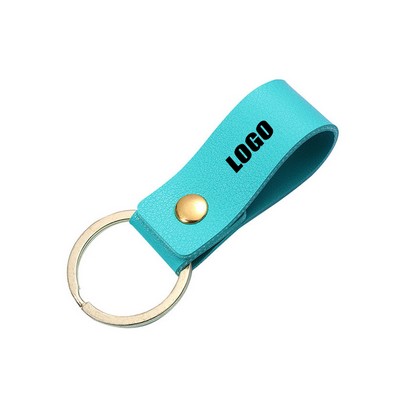 Short PU Leather Keychain