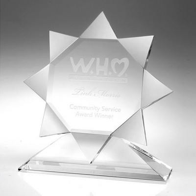 8" Crystal Award - Radiance