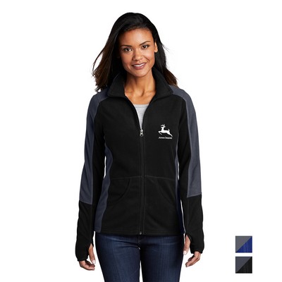 Port Authority® Ladies Colorblock Microfleece Jacket