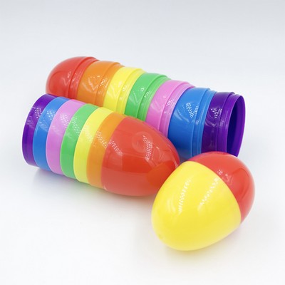 Easter Eggs Bright Colors Plastic Easter Eggs Shells Party Favor Easter Hunt Basket Stuffers Fillers