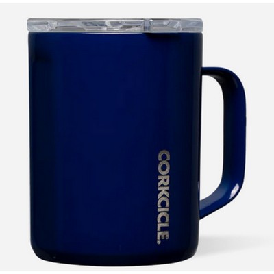 Corkcicle 16oz. Classic Coffee Mug in Gloss Midnight Navy Blue