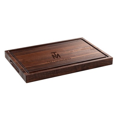 Walnut Cutting Board with Juice Groove and Handle 19"x15"x1-1/2"