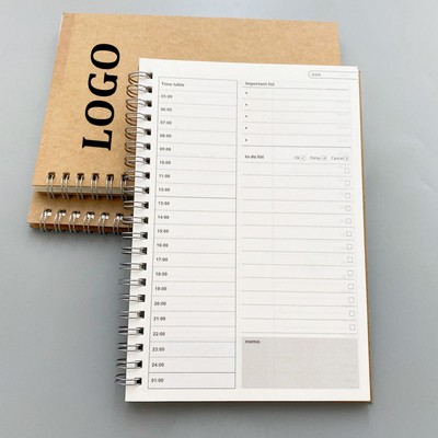 Dot Grid Lined Blank Spiral Notebook