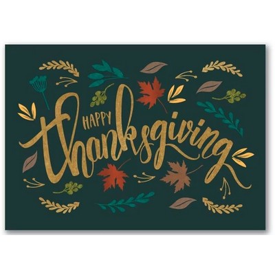 Leaves Aplenty Thanksgiving Card