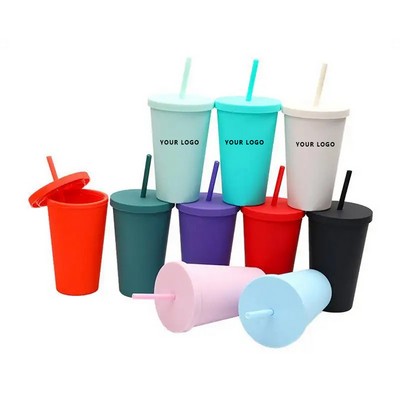 16oz Double Layer Straw Cup