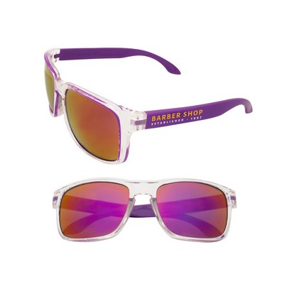 Mirror Lens Sunglasses (2 Color Imprint)