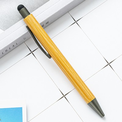 Bamboo Stylus Ballpoint Pen