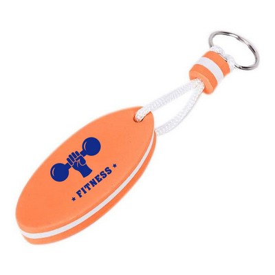 Foam Floating Keychain Oval Float Key