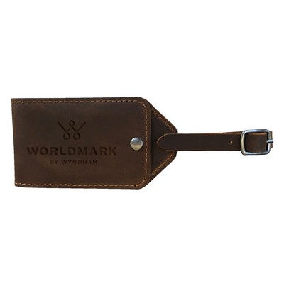 Oberlin Leather Luggage Tag