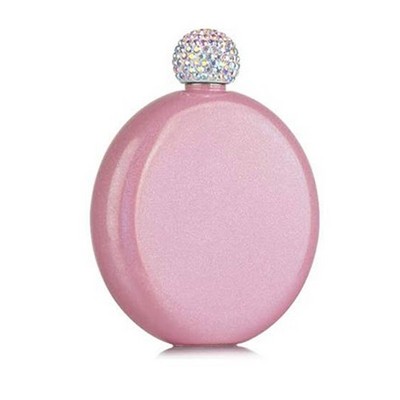 Round Liquor Flask with Diamond Lid