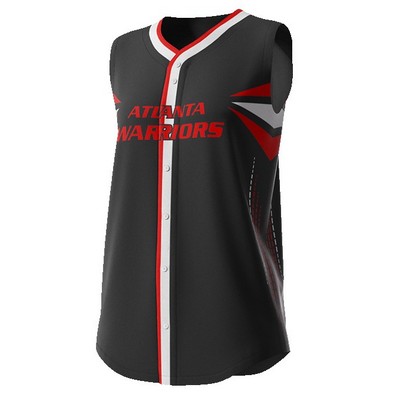 Girls Full Button Fastpitch Vest