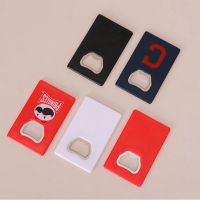 Plastic Credit Card Bottle Opener