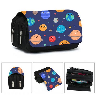 Double Pencil Case Pencil Pouch