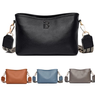 Leather Small Crossbody Bag for women