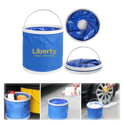 Outdoor 11L Folding Portable Water Bucket