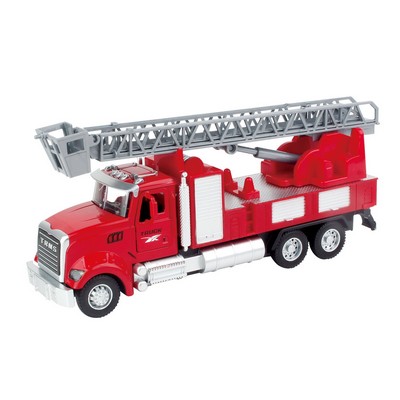 Semi Alloy Fire Truck Car