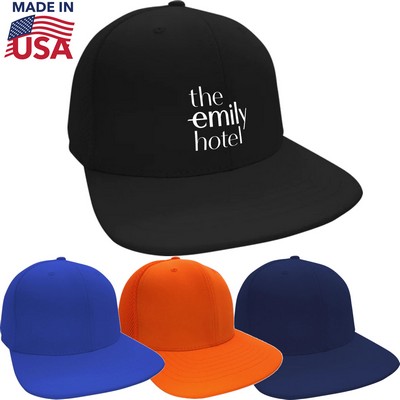 True American Made 6-Panel Poly-Cotton Flex Mesh Cap