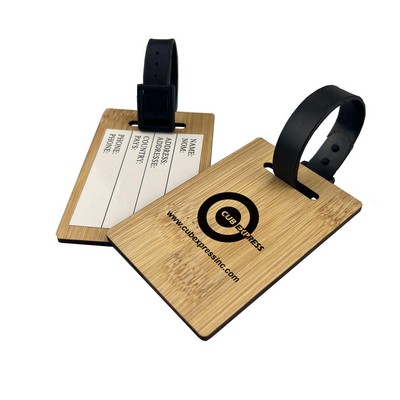 Wood Luggage Tag