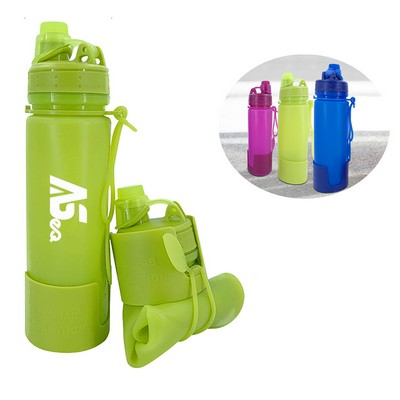 17 Oz Handy Collapsible Water Bottles