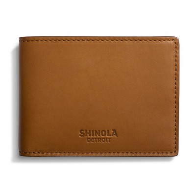 Shinola Slim Bifold Wallet - Tan Vachetta