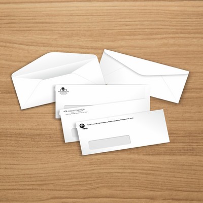 6" x 9" Booklet - Standard (Commercial) Window Envelopes 1/1 Black