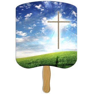 Cross Hand Fan Full Color (2 Sides)