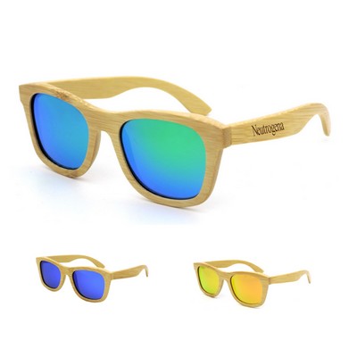 Bamboo Frame Polarized Sunglasses