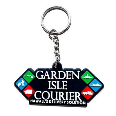 2.5" Customer PVC Keychain