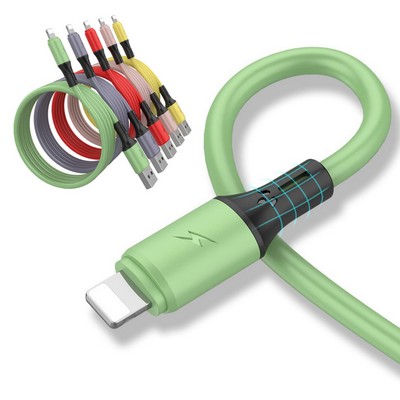 47" Silicone Fast-Charging Data Cable for Quick Connectivity