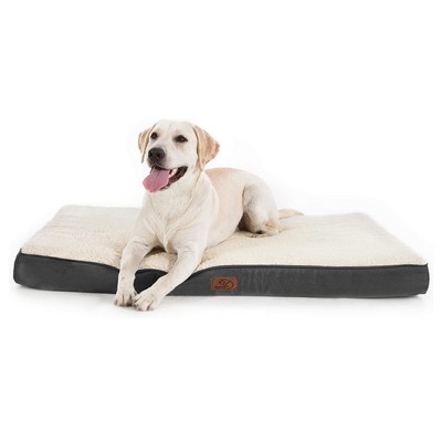 Large Orthopedic Dog Bed with Removable Washable Cover, Egg Crate Foam Mat - Suitable for Dogs 65 lb