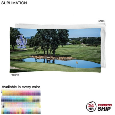 24 Hr Express Ship - Golf Caddie Towel, Large, in Microfiber Dri-Lite Terry, 20"x40", Sublimated