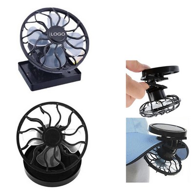 Summer Electric Automatic Control Mini Portable Clip-On Solar Panel Powered Cooling Fan 2 2/5''x3''